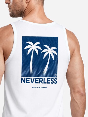 Neverless Shirt 'Palmen'‌‌‌ in Weiß