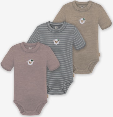 Barboteuse / body normani en beige : devant