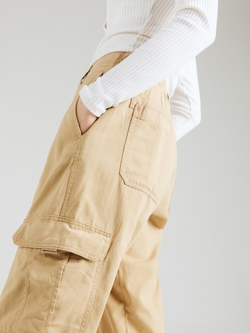 River Island Tapered Cargo Pants in Beige