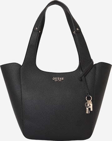 GUESSShopper torba 'Calista' - crna boja: prednji dio