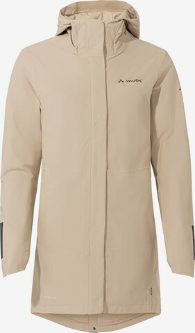 VAUDE Outdoorjas in Beige: voorkant