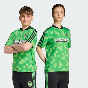 ADIDAS ORIGINALS Shirt 'Adidas x Minecraft' in Groen: voorkant