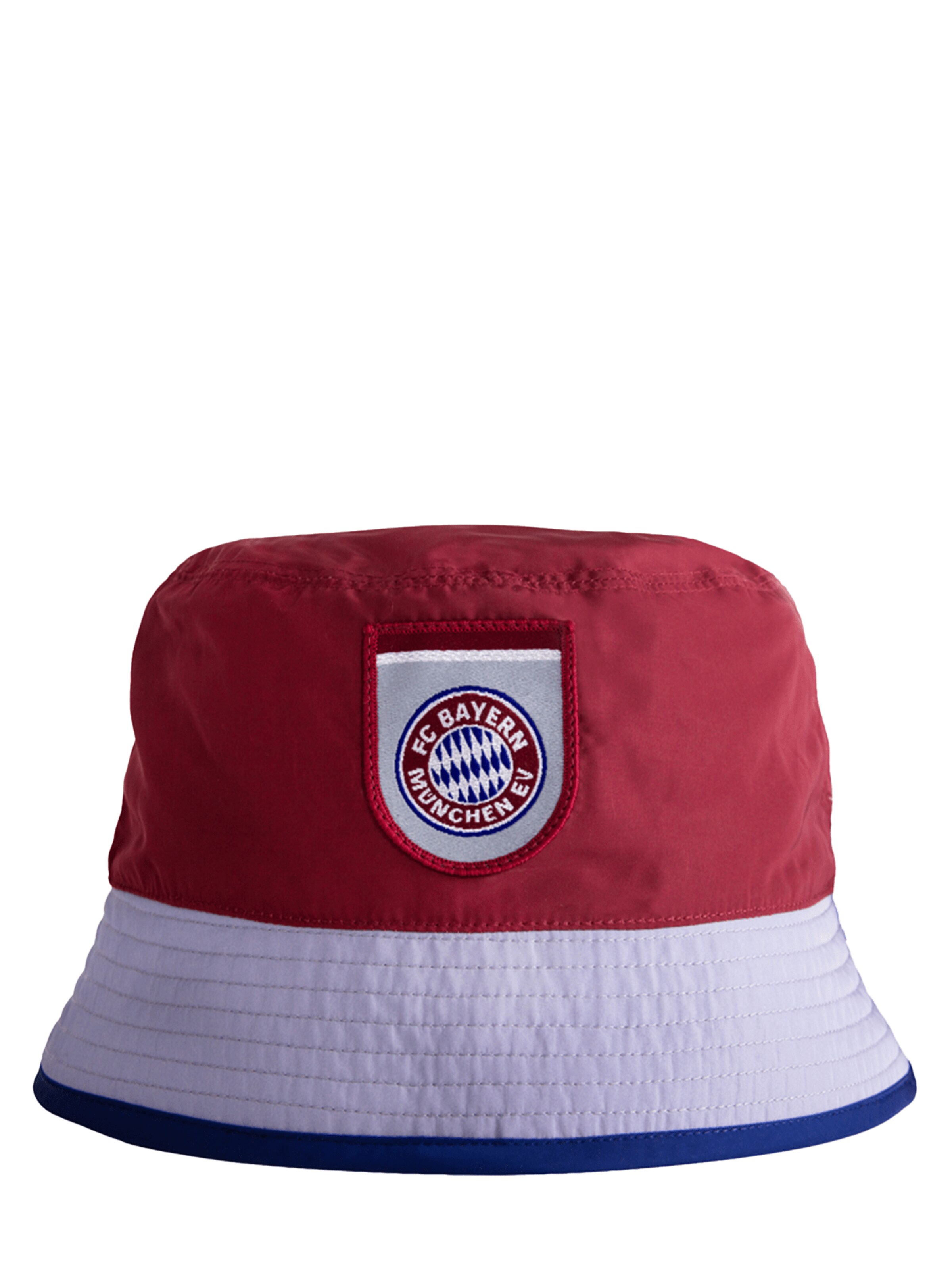 FC BAYERN MÜNCHEN Fischerhut Retro in Grau: Vorderseite
