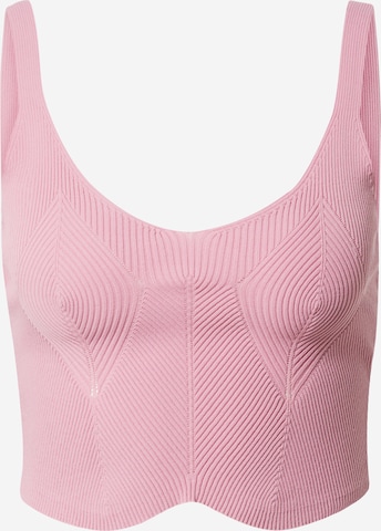 Top in maglia di Tally Weijl in rosa: frontale