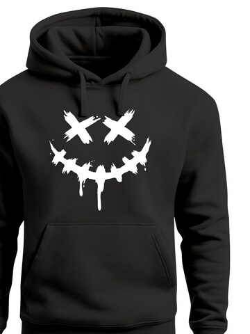 Neverless Sweatshirt 'Smile Face' in Black