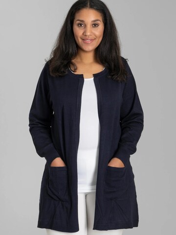 Cardigan 'Helsinki' SANDGAARD en bleu : devant