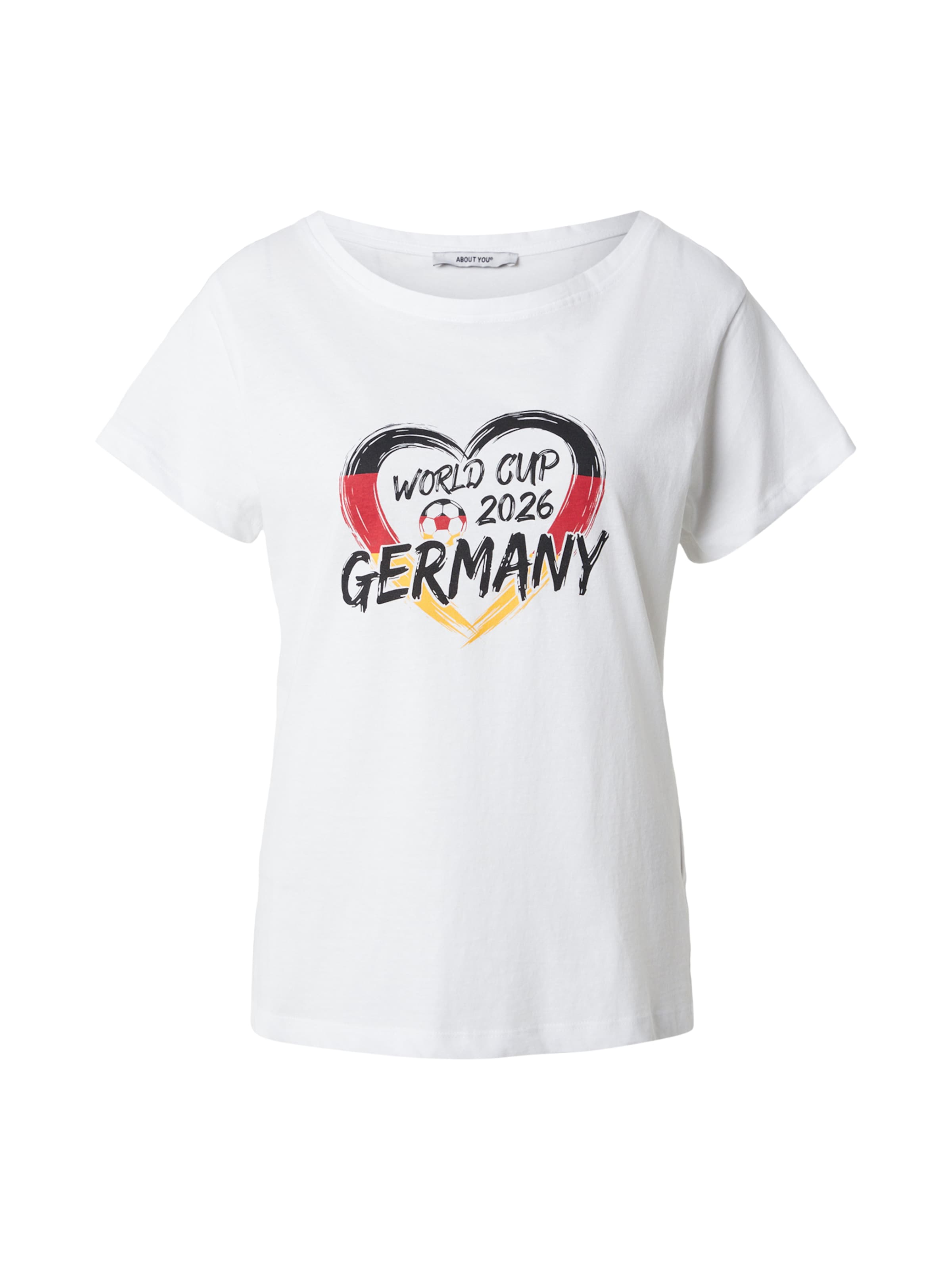 ABOUT YOU - Camisa 'Fame' em branco: frente