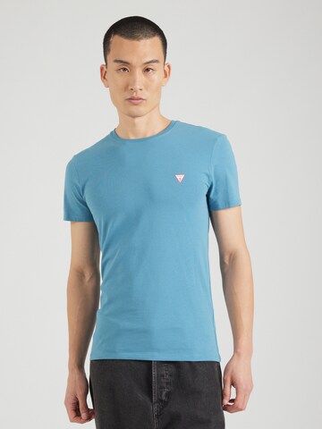 GUESS - Camisa em azul: frente