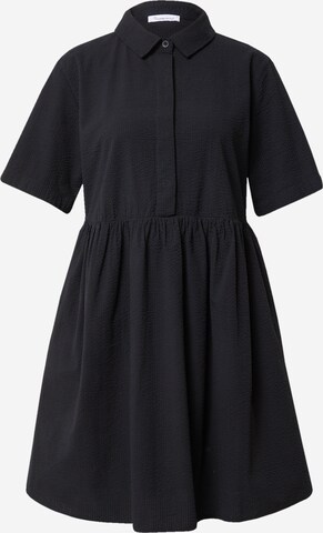 Robe-chemise KnowledgeCotton Apparel en noir : devant