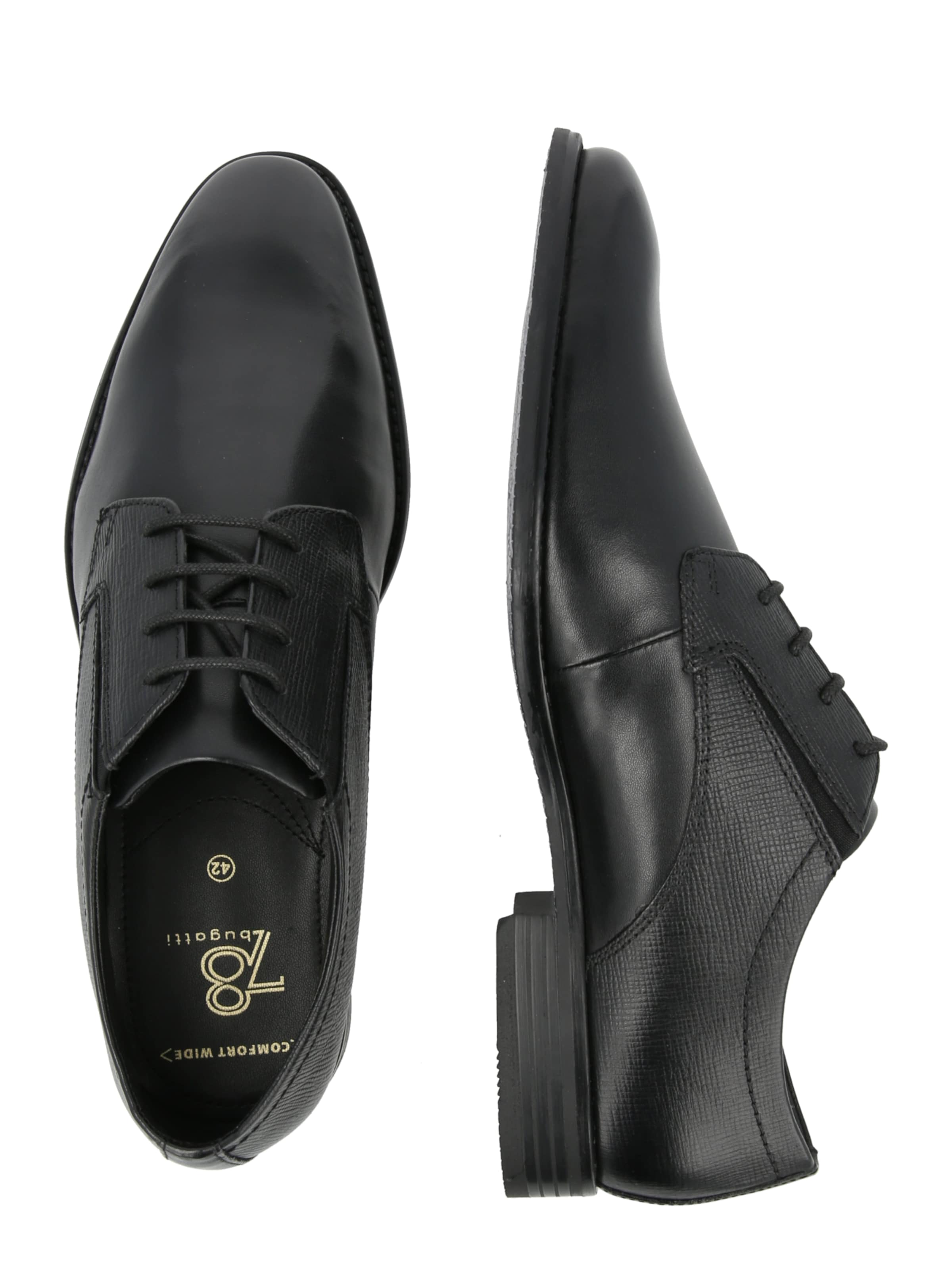 bugatti - Zapatos con cordón en negro