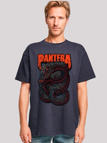 F4NT4STIC Shirt 'Pantera Venomous Snake' in Blauw: voorkant