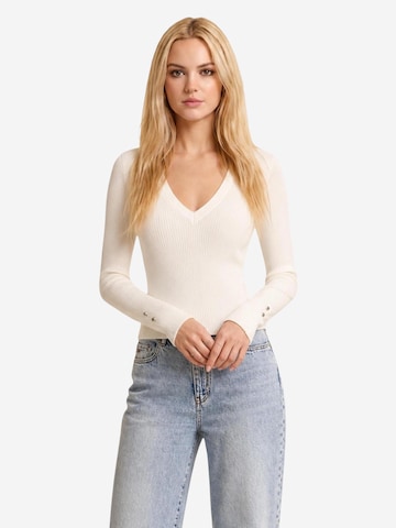 GUESS - Jersey 'LS VN ELLIE SWTR W6YR10 Z0949' en blanco: frente