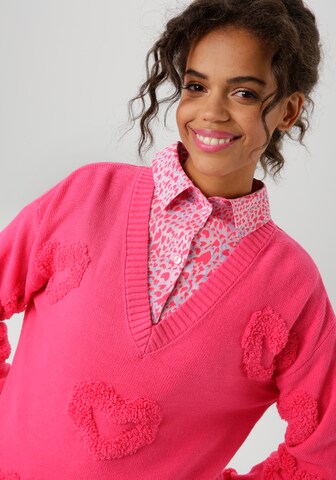 Aniston CASUAL Pullover in Pink