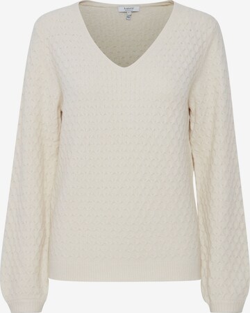 b.young Sweater 'Milo' in White: front