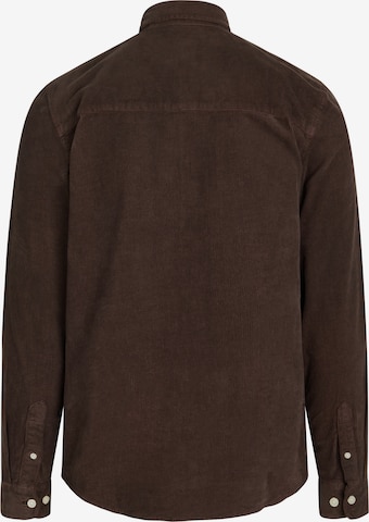 Coupe regular Chemise 'Park' Redefined Rebel en marron