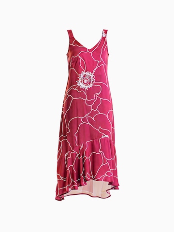 Haris Cotton Jurk in Roze: voorkant