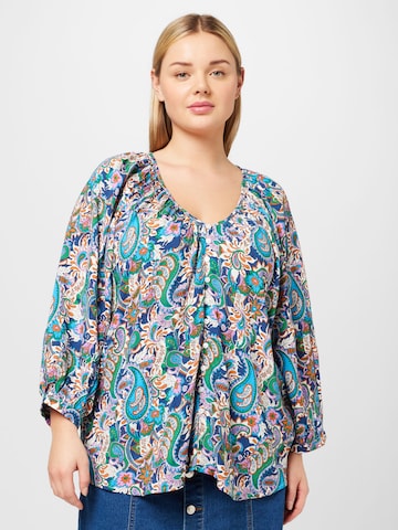 ONLY Carmakoma Bluse 'ANJALI' in Mischfarben: predná strana