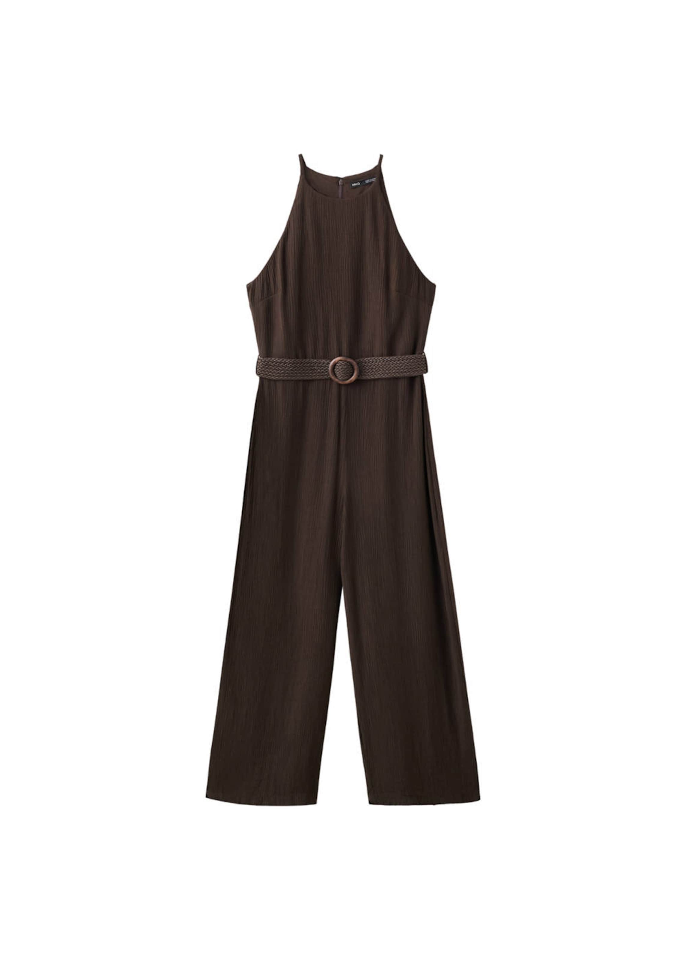 MANGO Jumpsuit in Braun: Vorderseite