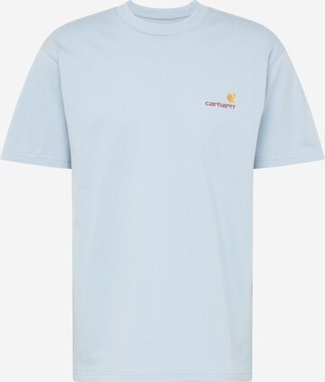 T-Shirt 'American Script' Carhartt WIP en bleu : devant