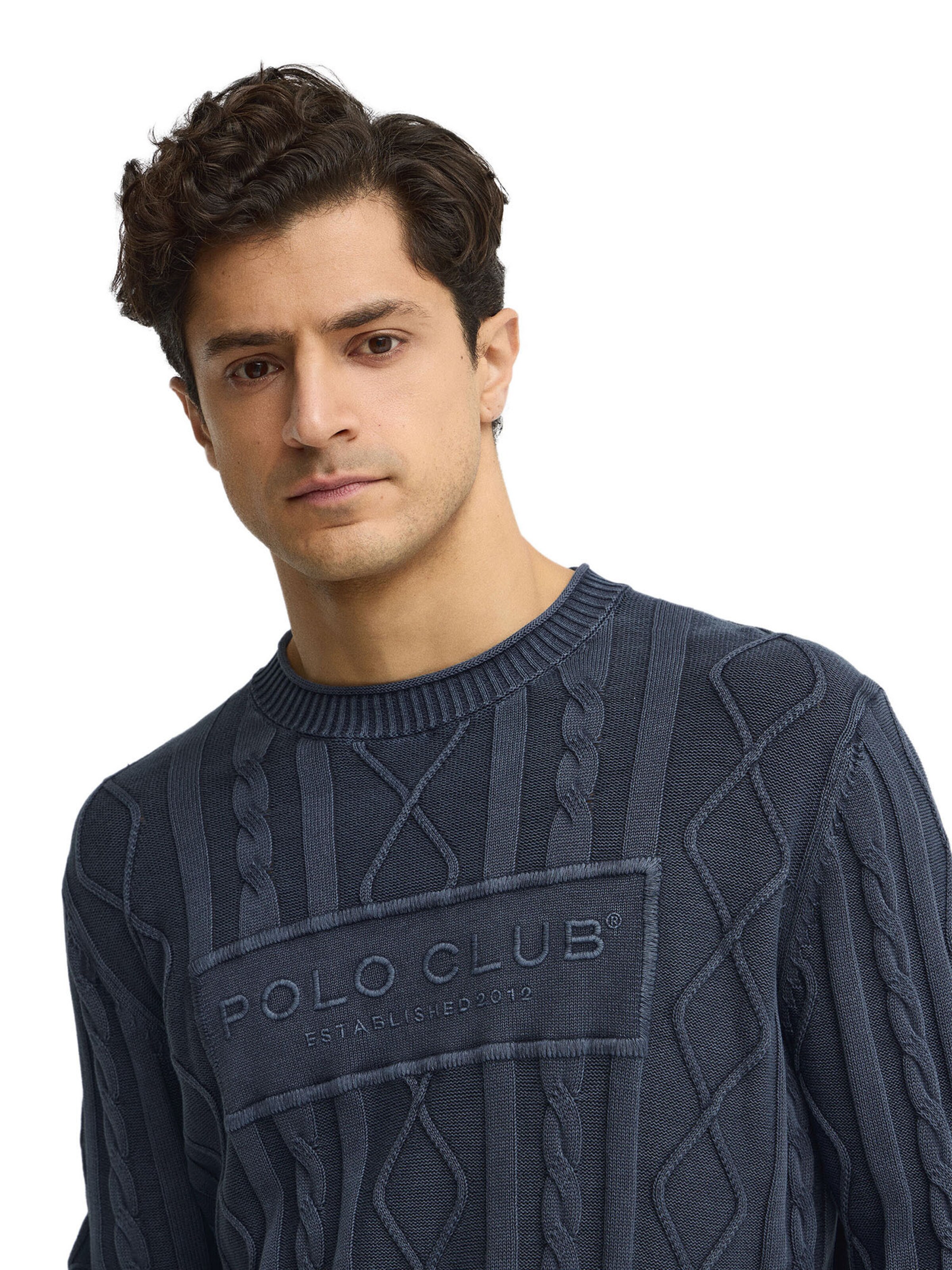 Polo Club Pullover in Blau