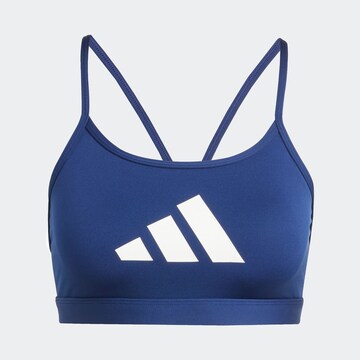 ADIDAS PERFORMANCE Bralette Sports bra 'Aeroreact' in Blue: front
