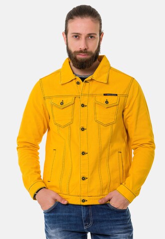 CIPO & BAXX Between-Season Jacket in Yellow: front