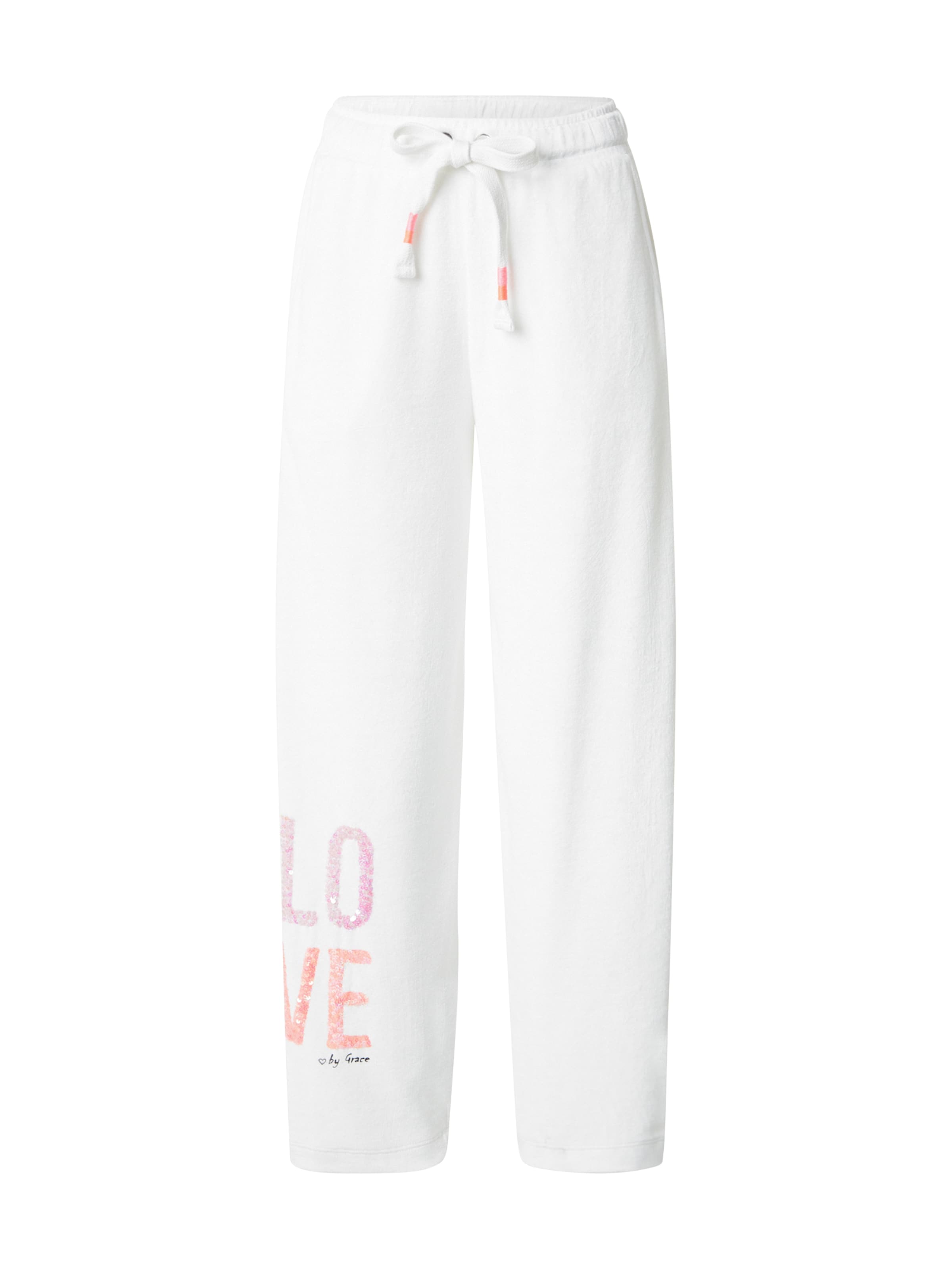 Grace - Loosefit Pantalón &#x27;Nicki&#x27; en blanco: frente