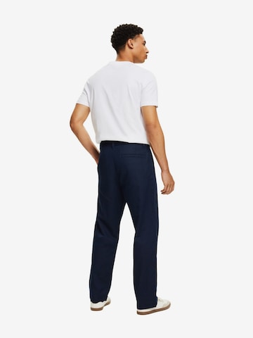 ESPRIT Loose fit Pleat-Front Pants in Blue
