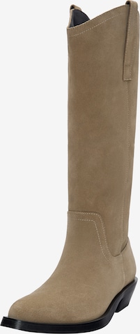 Pull&BearKaubojske čizme - bež boja: prednji dio