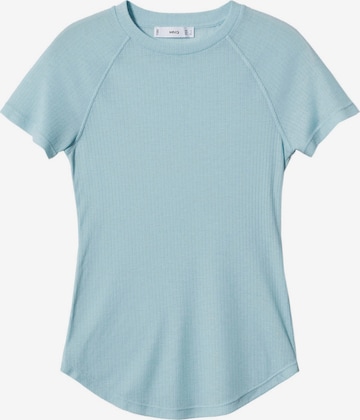 MANGO Shirt 'AZUL' in Blauw: voorkant