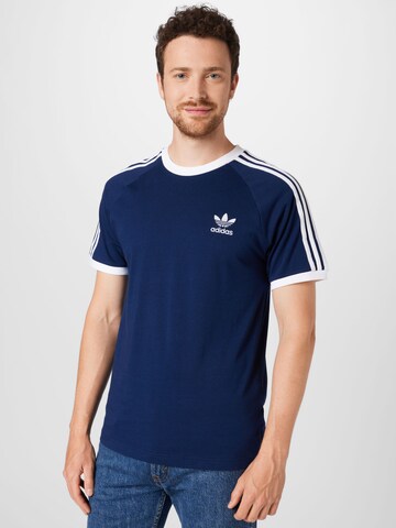 ADIDAS ORIGINALS Shirt 'Adicolor Classics 3-Stripes' in Blauw: voorkant