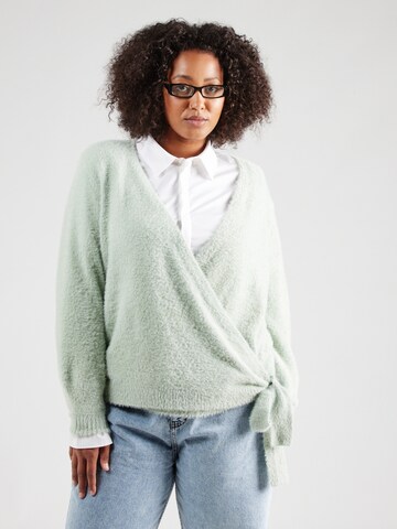 ONLY Carmakoma Sweater 'CARAmanda' in Green: front