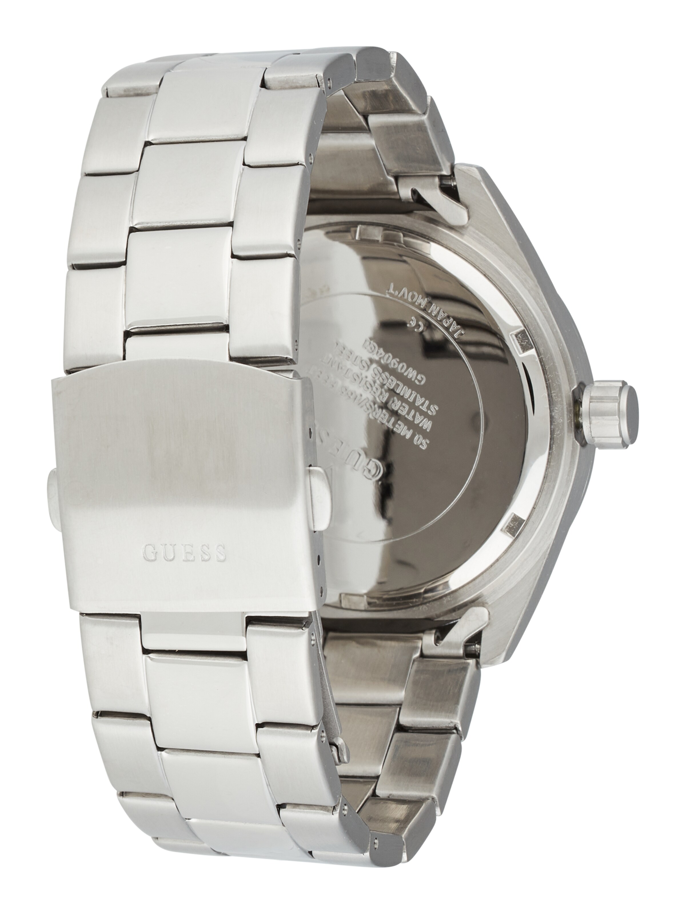 GUESS Analogové hodinky – stříbrná