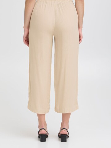 ICHI Wide Leg Hose 'IHMarakech' in Beige