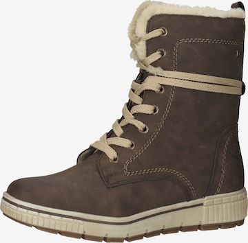 Relife Lace-Up Ankle Boots 'Jachaud' in Brown: front