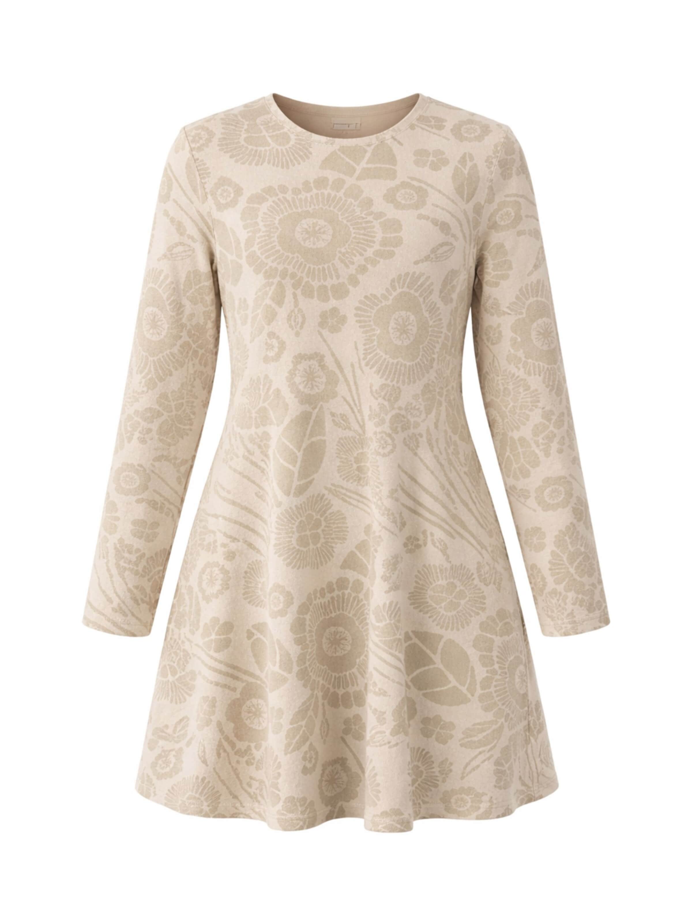 LEAFLETIC - Túnica 'Leafletic Women’s Long Sleeve Crew Neck Tunic' en beige: frente