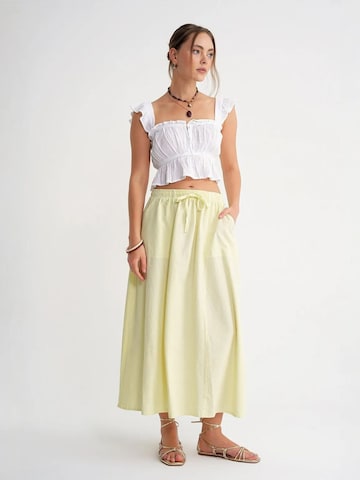 MixRay Skirt in Yellow: front