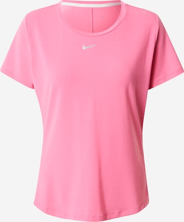 T-shirt fonctionnel 'One' NIKE en rose : devant
