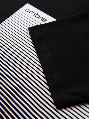 Ombre Shirt in Zwart