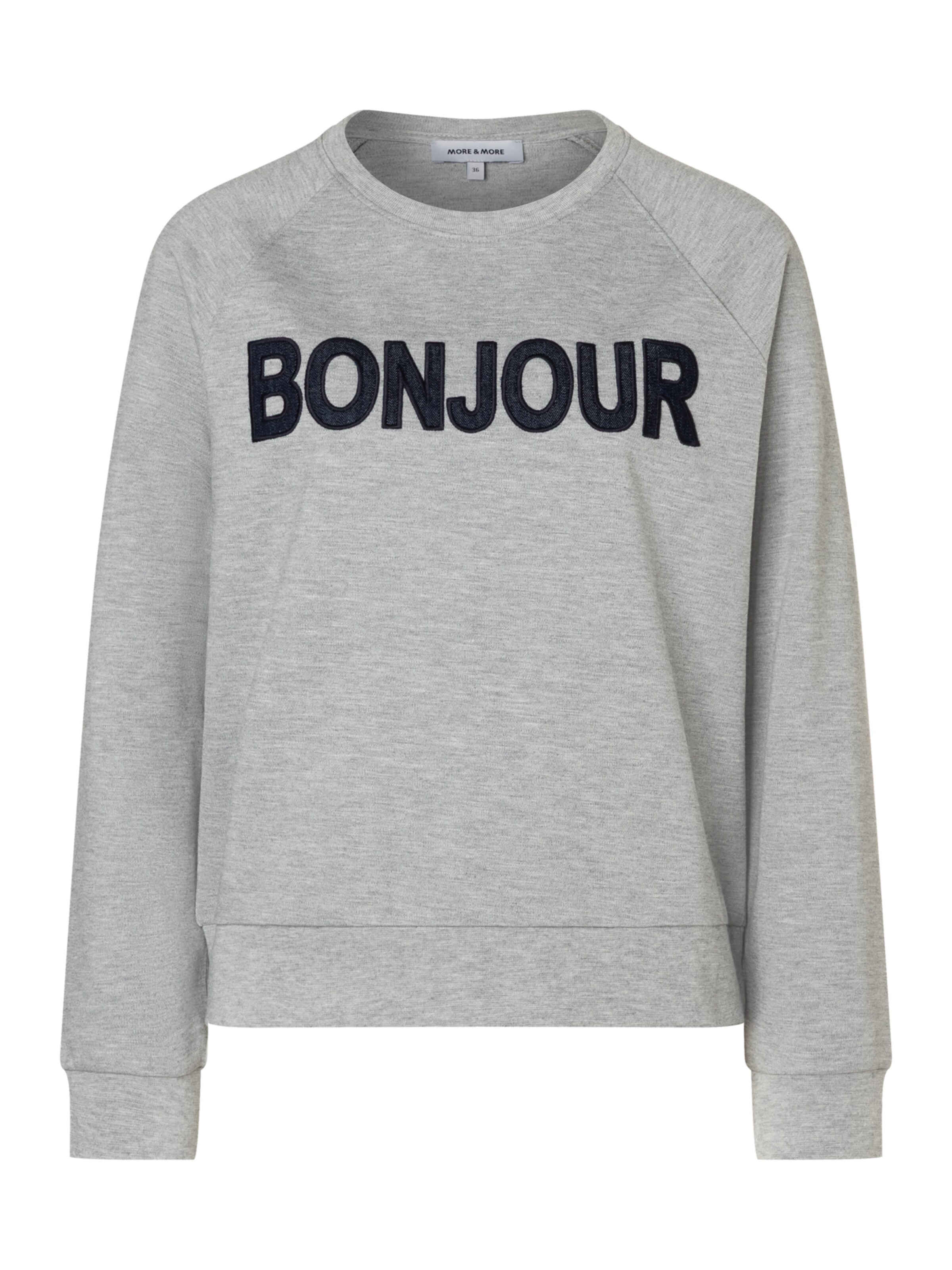 MORE & MORE Sweatshirt in Grey: front