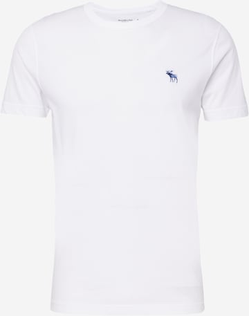 T-Shirt Abercrombie & Fitch en blanc : devant