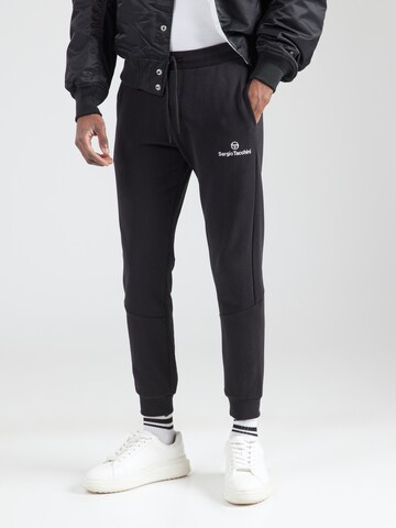Sergio Tacchini Tapered Sports trousers in Black: front