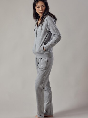 Sweat-shirt 'Felpa con Cappuccio e Zip' OWN Off With Nature en gris : devant