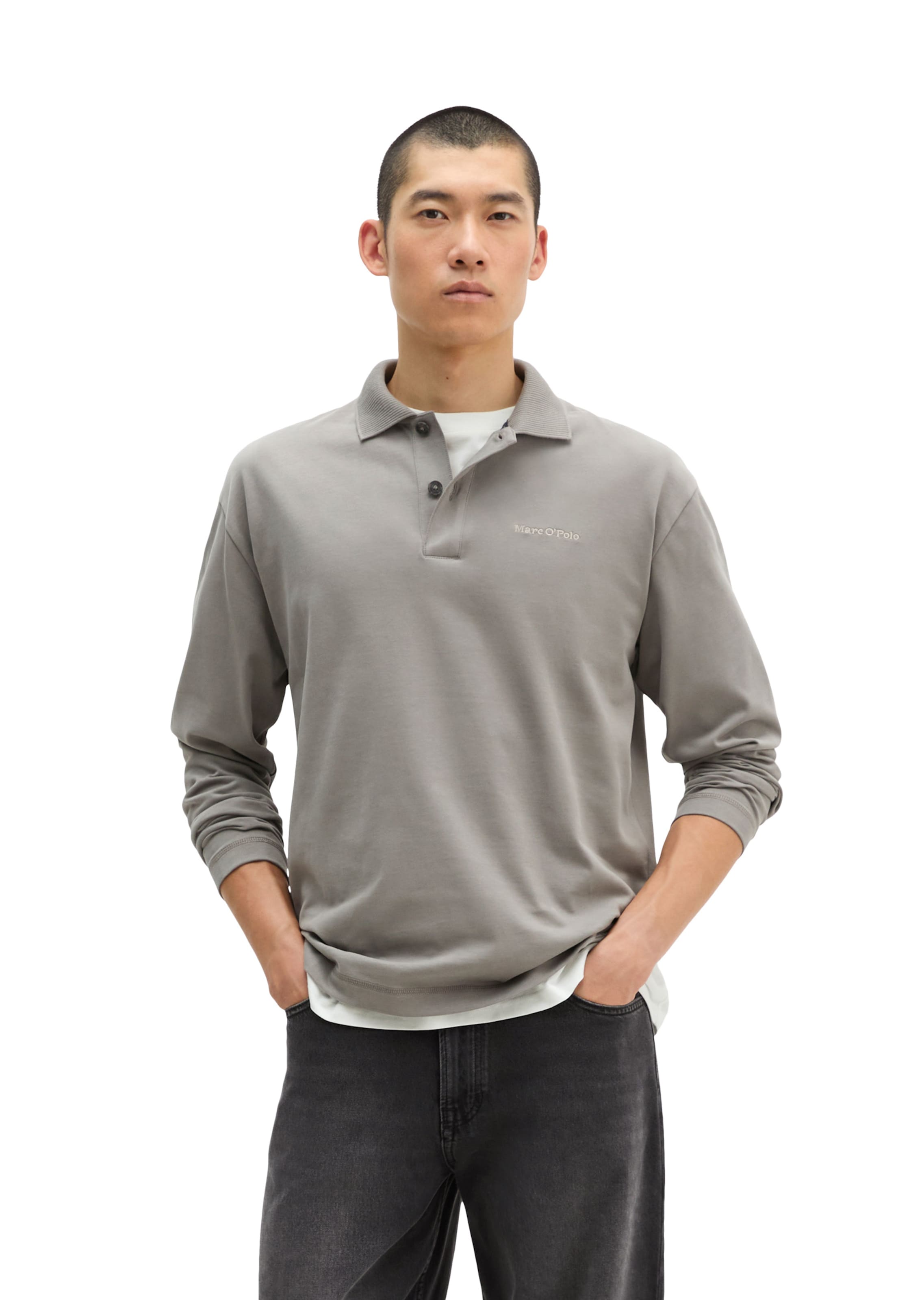 Marc O'Polo Shirt in Grijs: voorkant