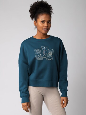 Watapparel Sweatshirt 'Tarot Set ' in Blauw: voorkant