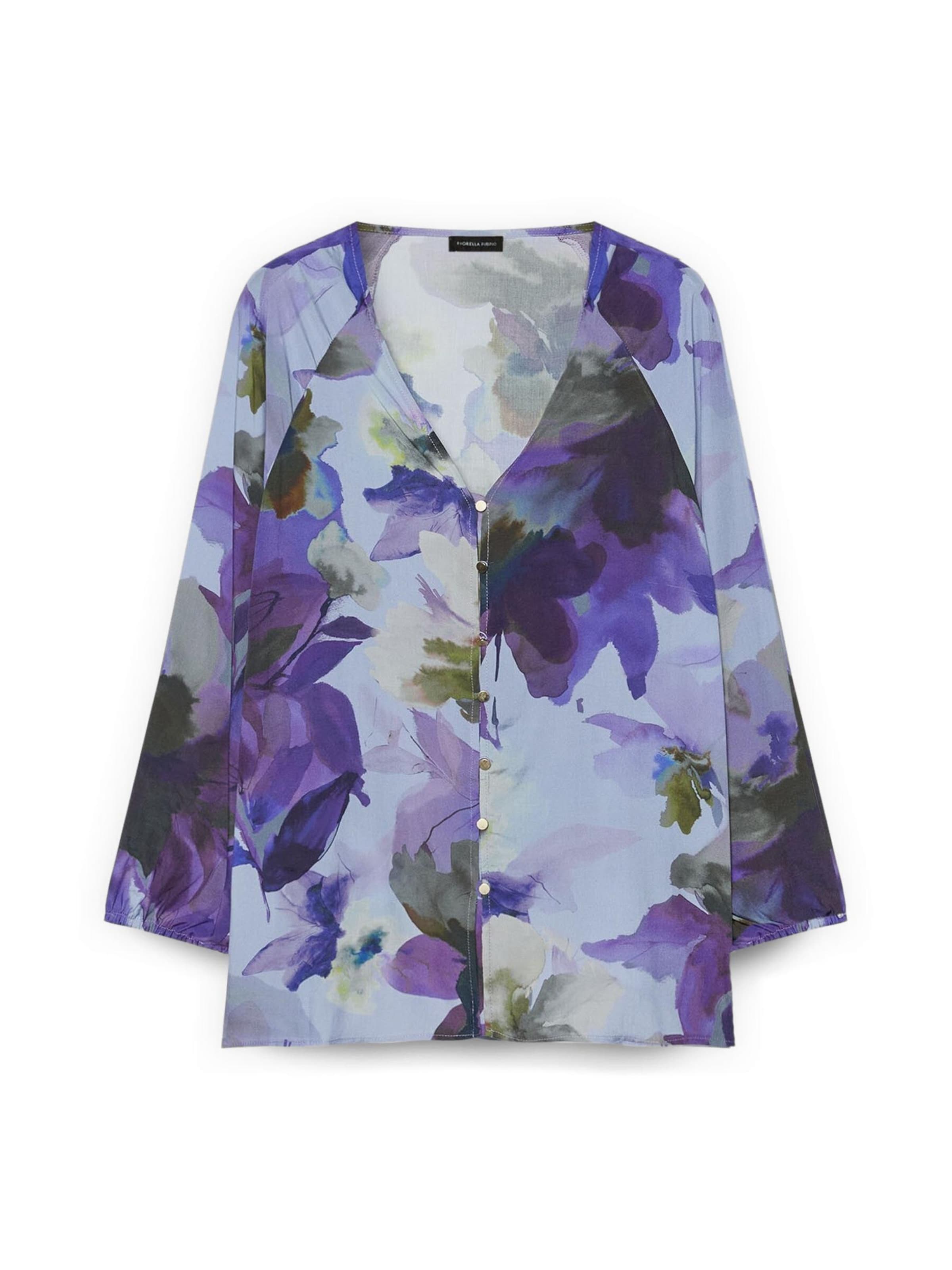 Chemisier Fiorella Rubino en violet : devant