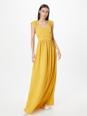 TFNC Společenské šaty 'BETH' – žlutá: přední strana