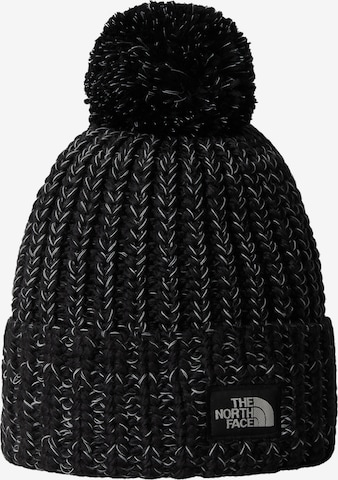 juoda THE NORTH FACE Megzta kepurė: priekis
