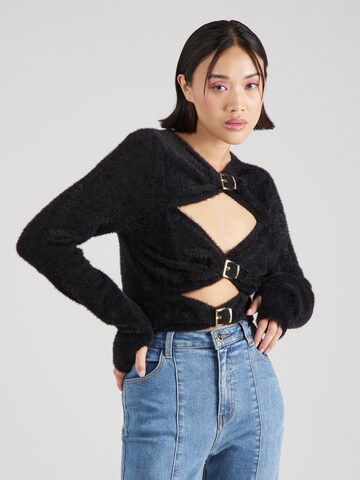 Hoermanseder x About You Sweater 'Arlene' in Black: front