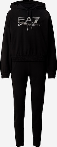 EA7 Emporio ArmaniJogging komplet - crna boja: prednji dio